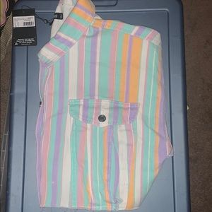 Raw hem denim jacket